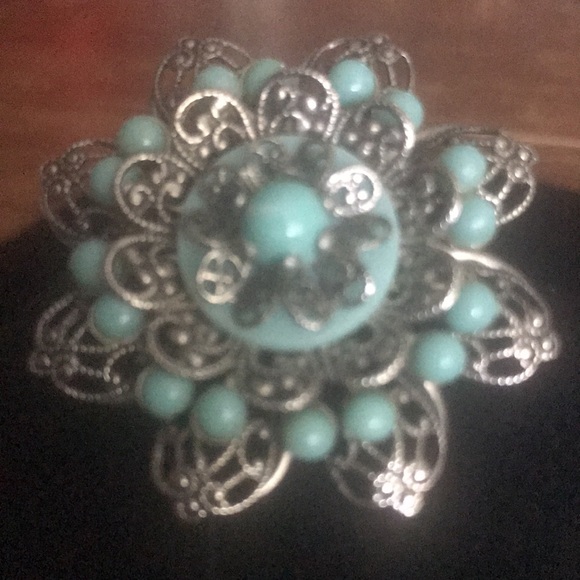 Turquoise Brooch - Picture 2 of 4